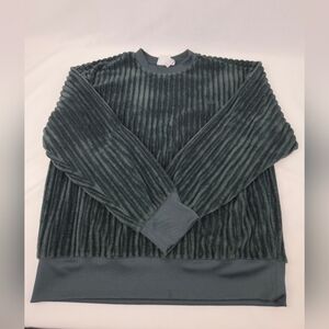 Adidas Green Ribbed Sweater